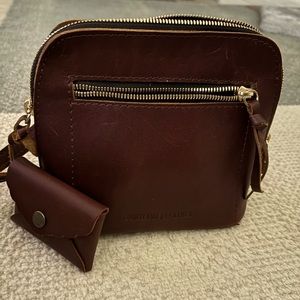 NWOT Portland Leather Luna crossbody with mini daisy wallet
